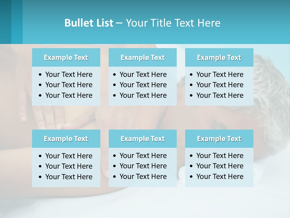 A Man Getting A Back Massage From A Woman PowerPoint Template