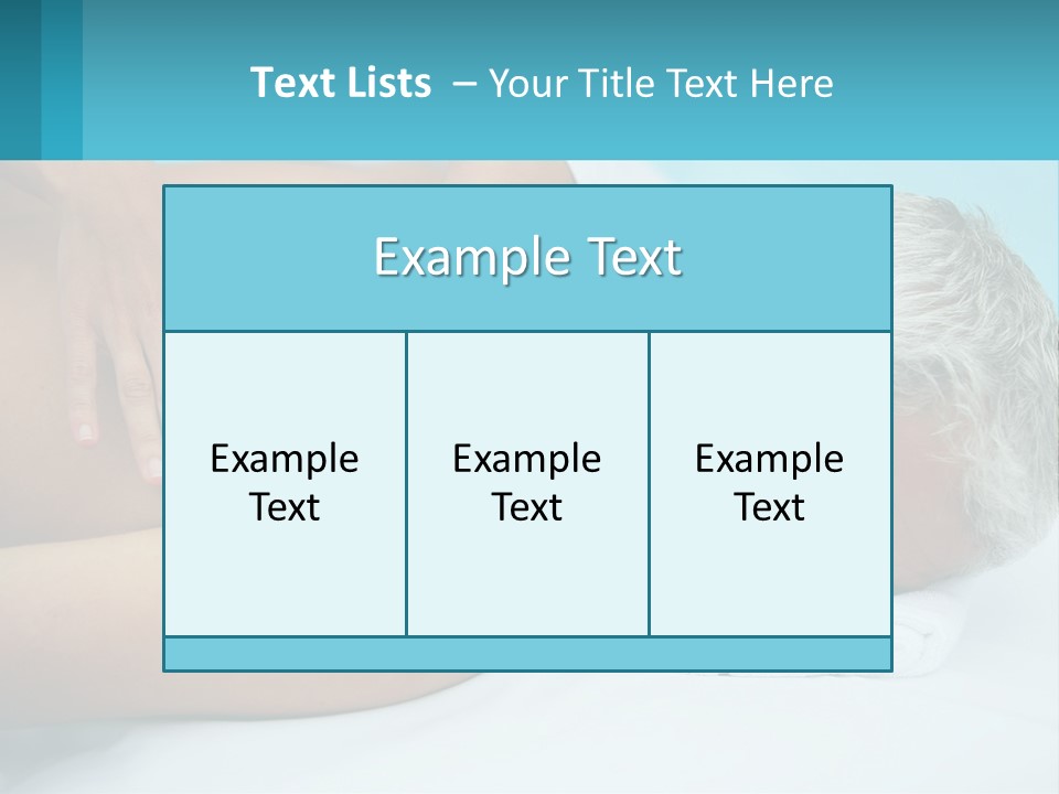 A Man Getting A Back Massage From A Woman PowerPoint Template