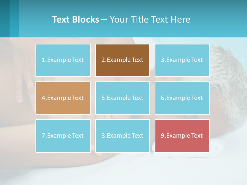 A Man Getting A Back Massage From A Woman PowerPoint Template