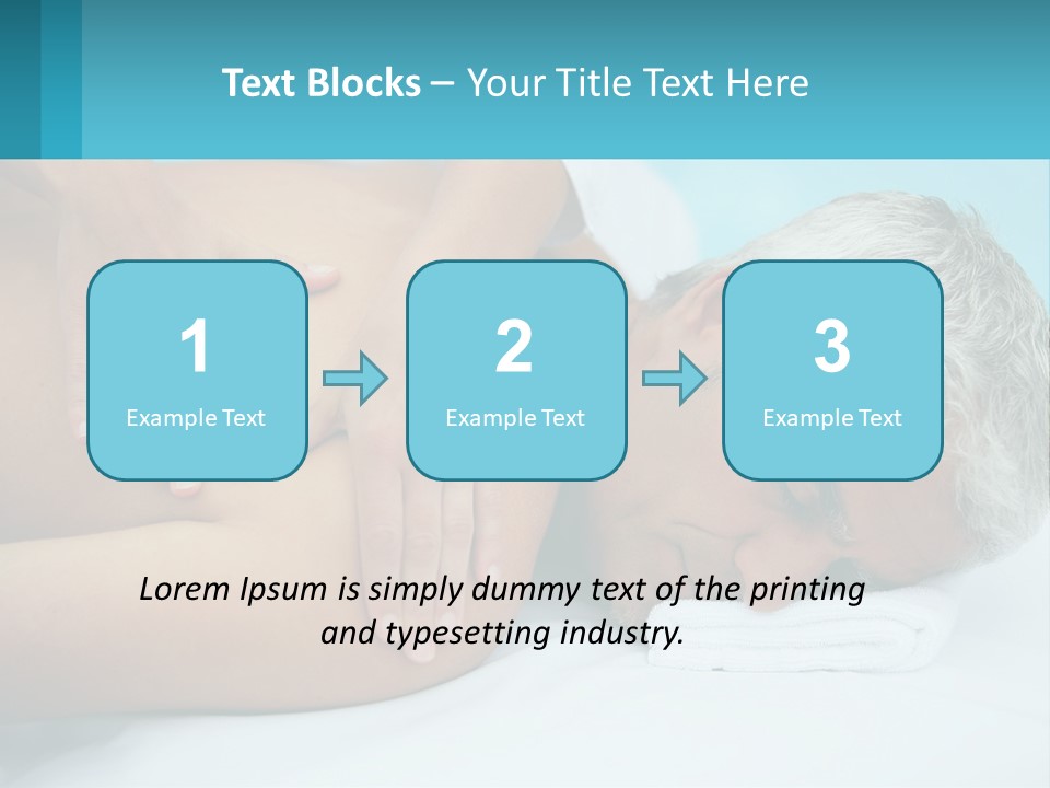 A Man Getting A Back Massage From A Woman PowerPoint Template