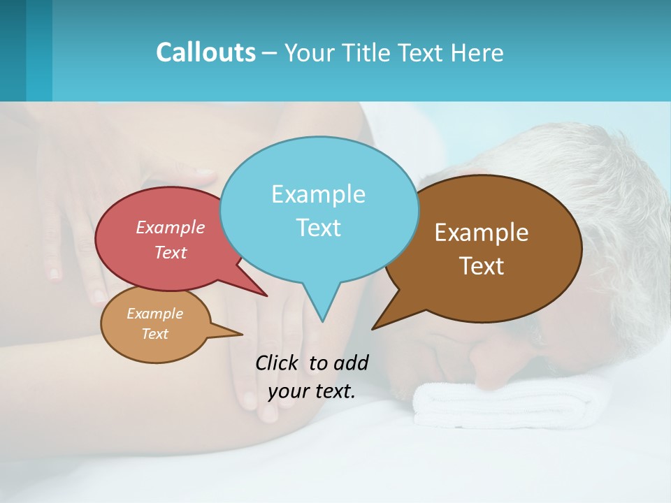 A Man Getting A Back Massage From A Woman PowerPoint Template