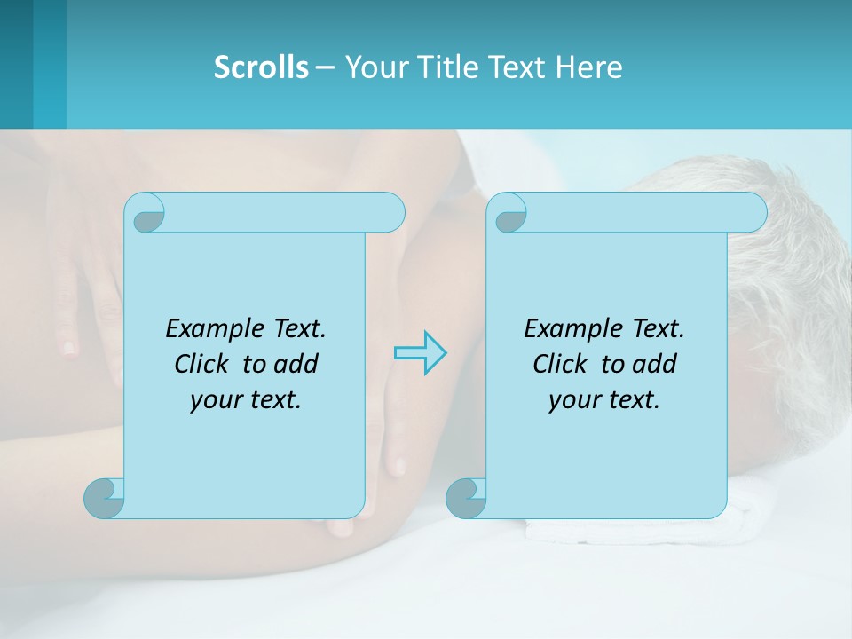 A Man Getting A Back Massage From A Woman PowerPoint Template