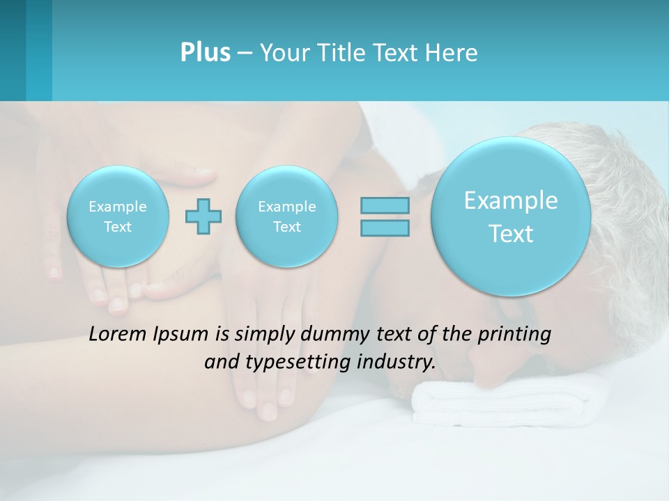A Man Getting A Back Massage From A Woman PowerPoint Template