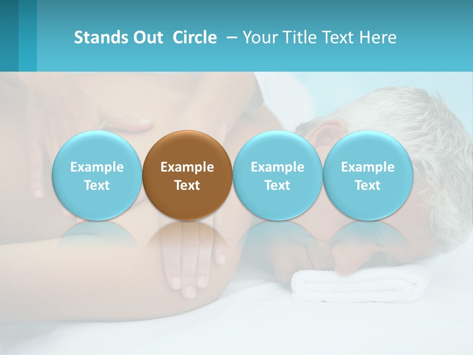 A Man Getting A Back Massage From A Woman PowerPoint Template