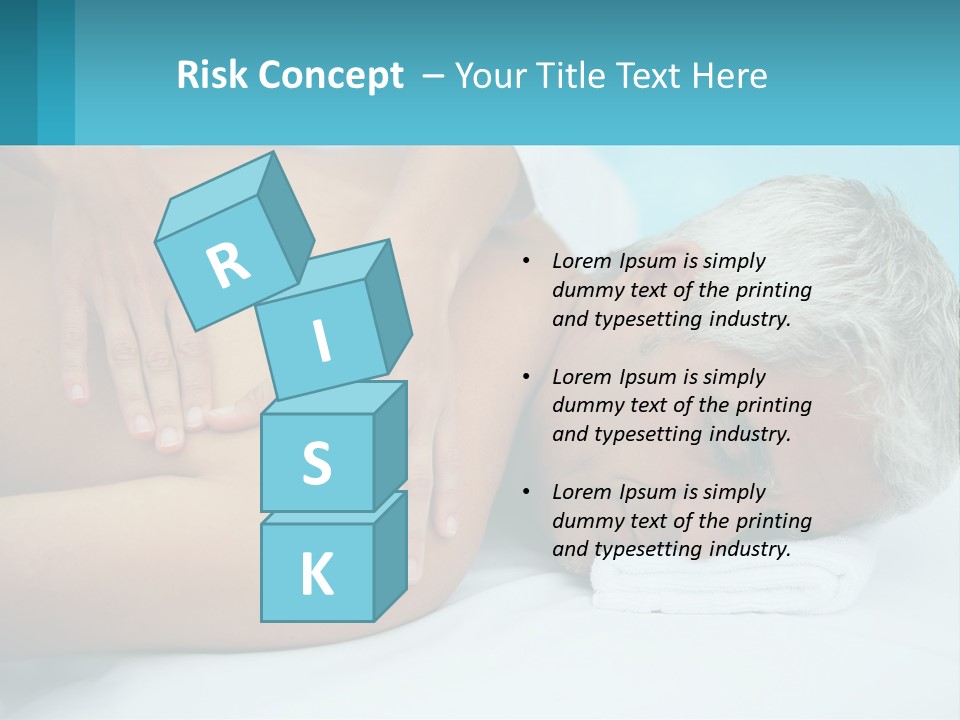 A Man Getting A Back Massage From A Woman PowerPoint Template