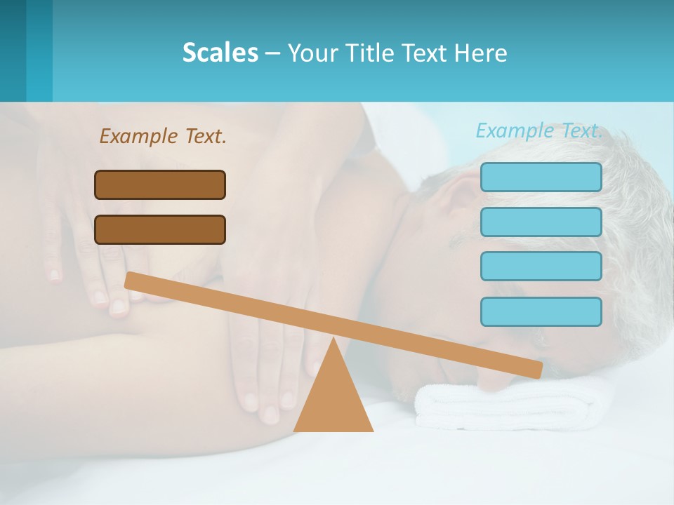 A Man Getting A Back Massage From A Woman PowerPoint Template