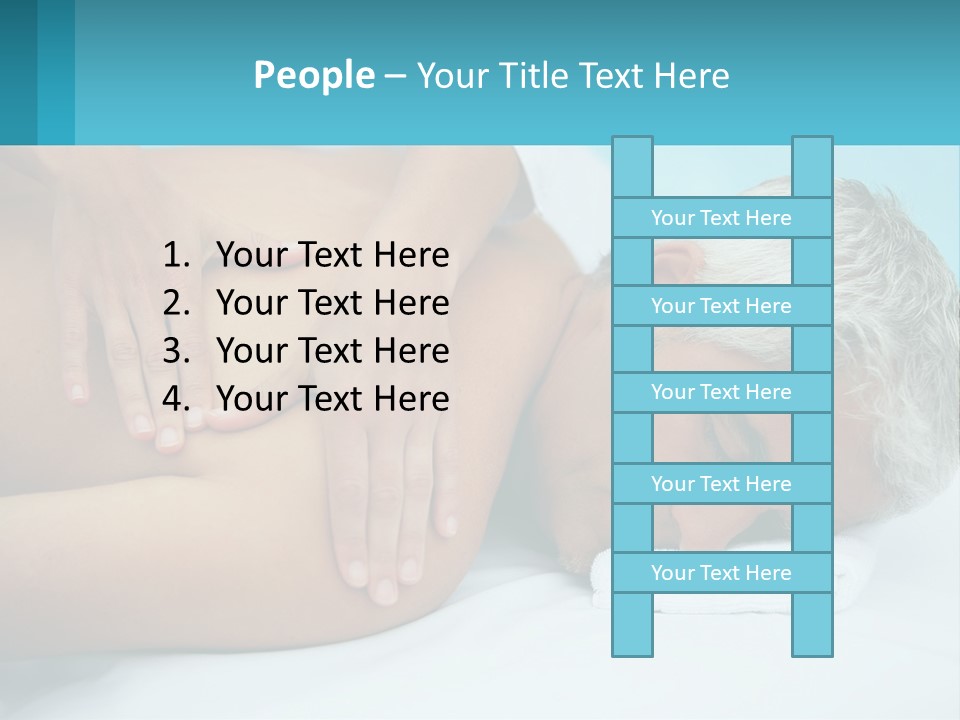 A Man Getting A Back Massage From A Woman PowerPoint Template