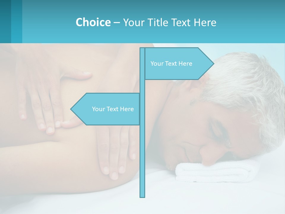 A Man Getting A Back Massage From A Woman PowerPoint Template