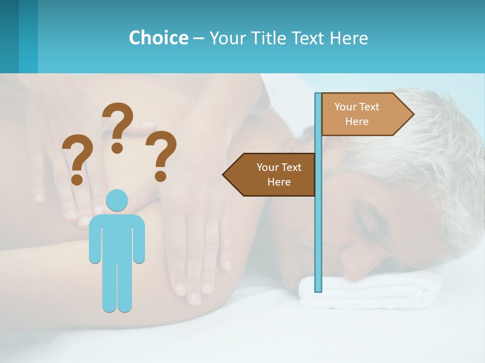 A Man Getting A Back Massage From A Woman PowerPoint Template