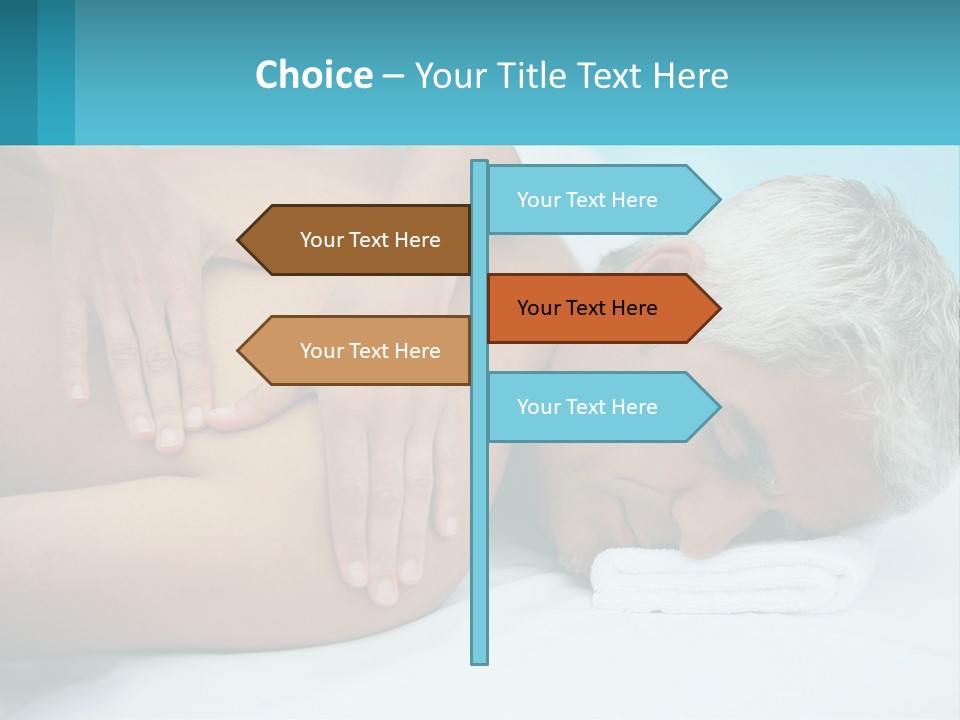 A Man Getting A Back Massage From A Woman PowerPoint Template