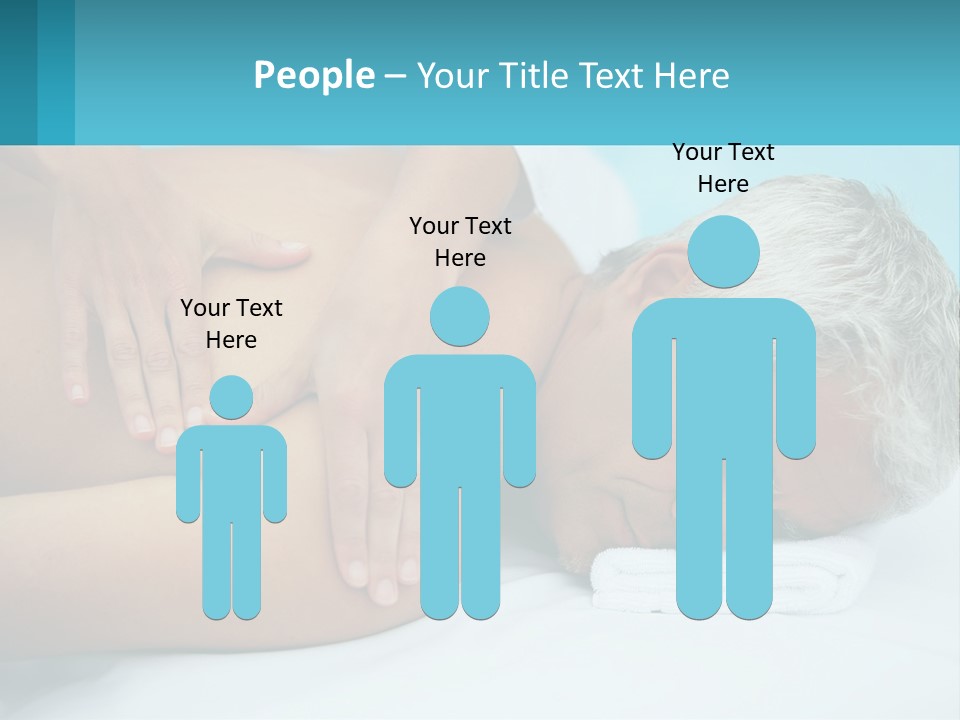 A Man Getting A Back Massage From A Woman PowerPoint Template