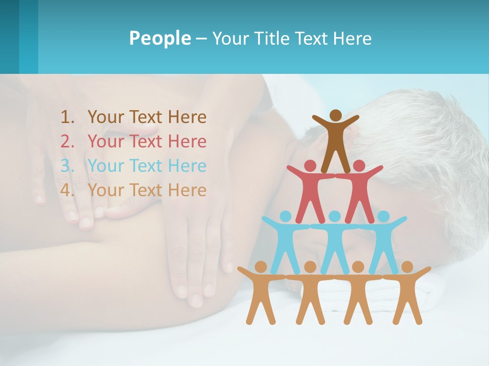 A Man Getting A Back Massage From A Woman PowerPoint Template