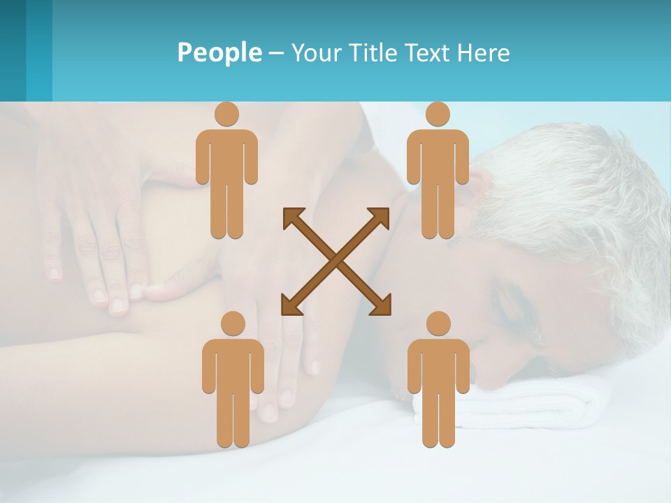 A Man Getting A Back Massage From A Woman PowerPoint Template