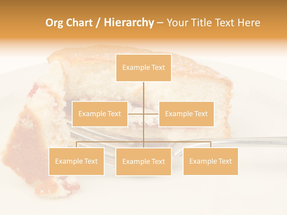 A Piece Of Cake On A Plate With A Fork PowerPoint Template