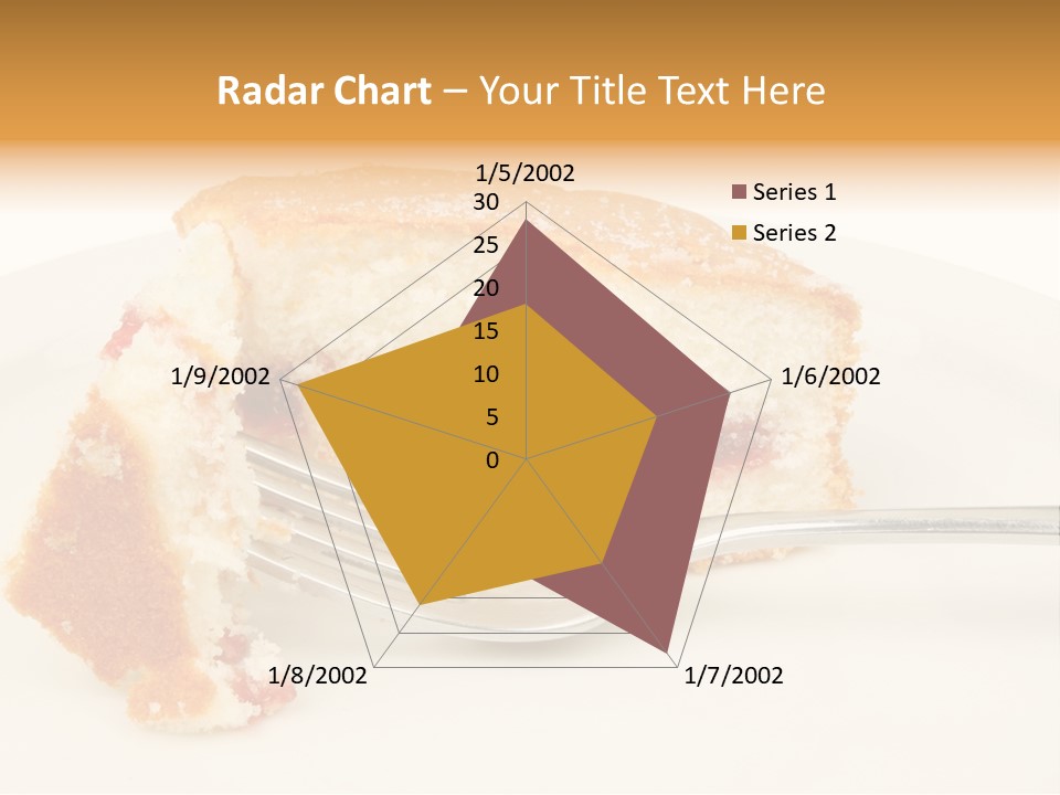 A Piece Of Cake On A Plate With A Fork PowerPoint Template