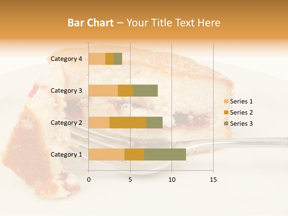 A Piece Of Cake On A Plate With A Fork PowerPoint Template