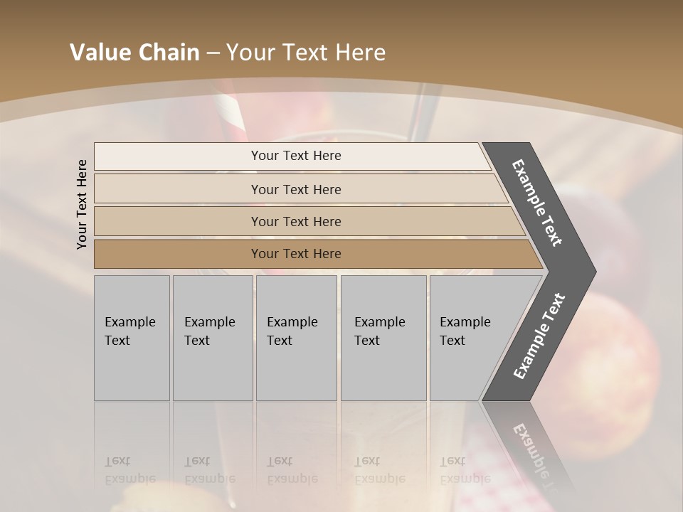 A Smoothie With Apples And A Straw In It PowerPoint Template