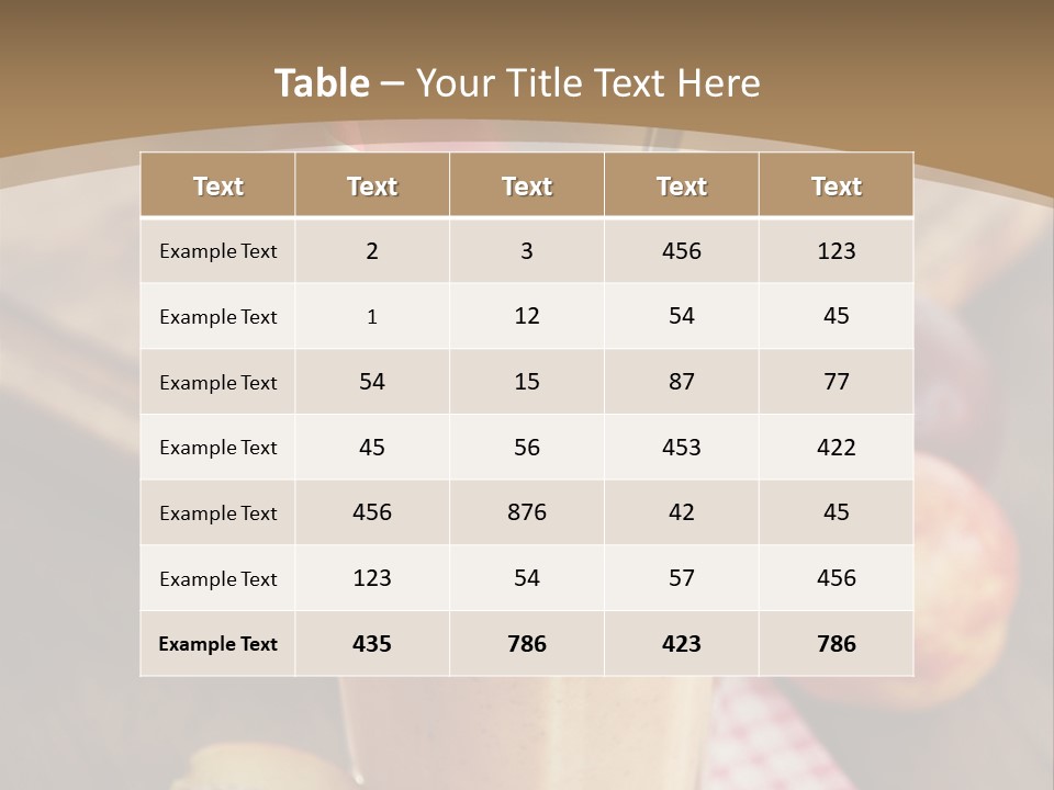 A Smoothie With Apples And A Straw In It PowerPoint Template