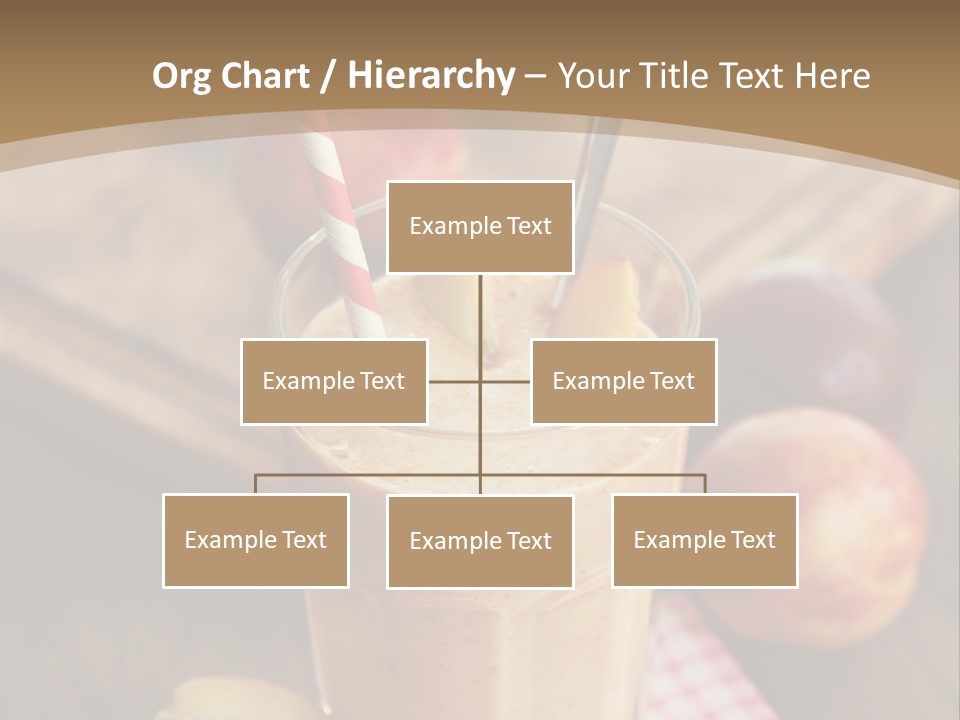 A Smoothie With Apples And A Straw In It PowerPoint Template