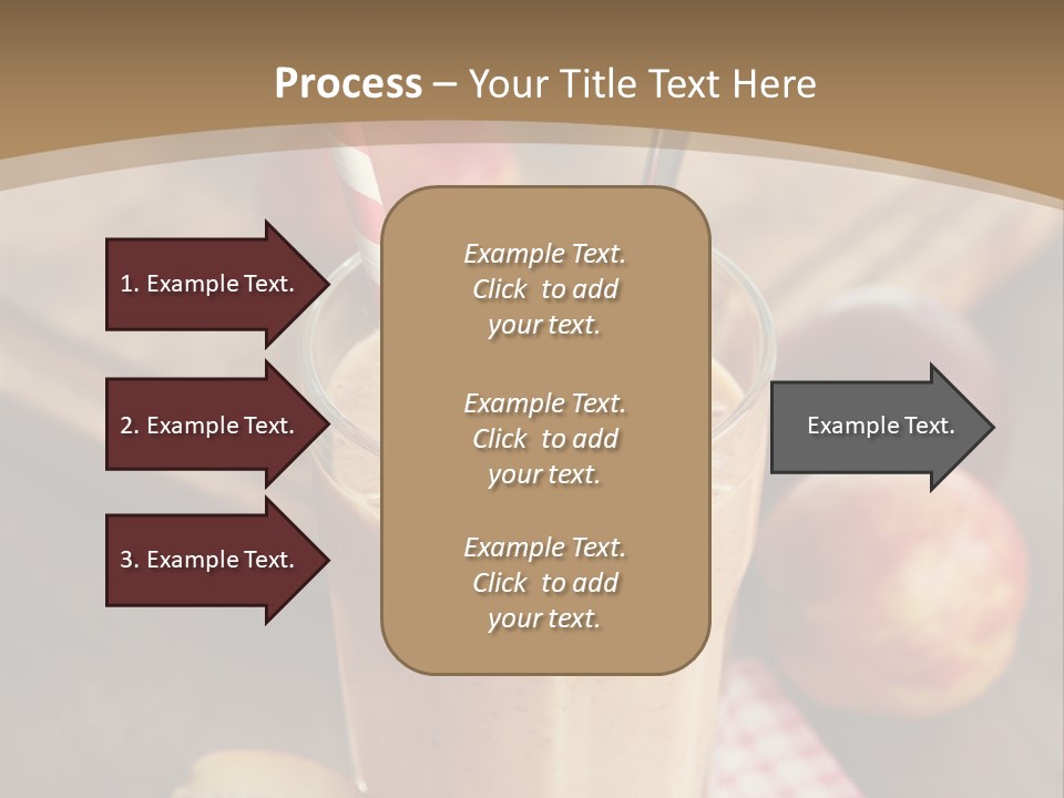 A Smoothie With Apples And A Straw In It PowerPoint Template