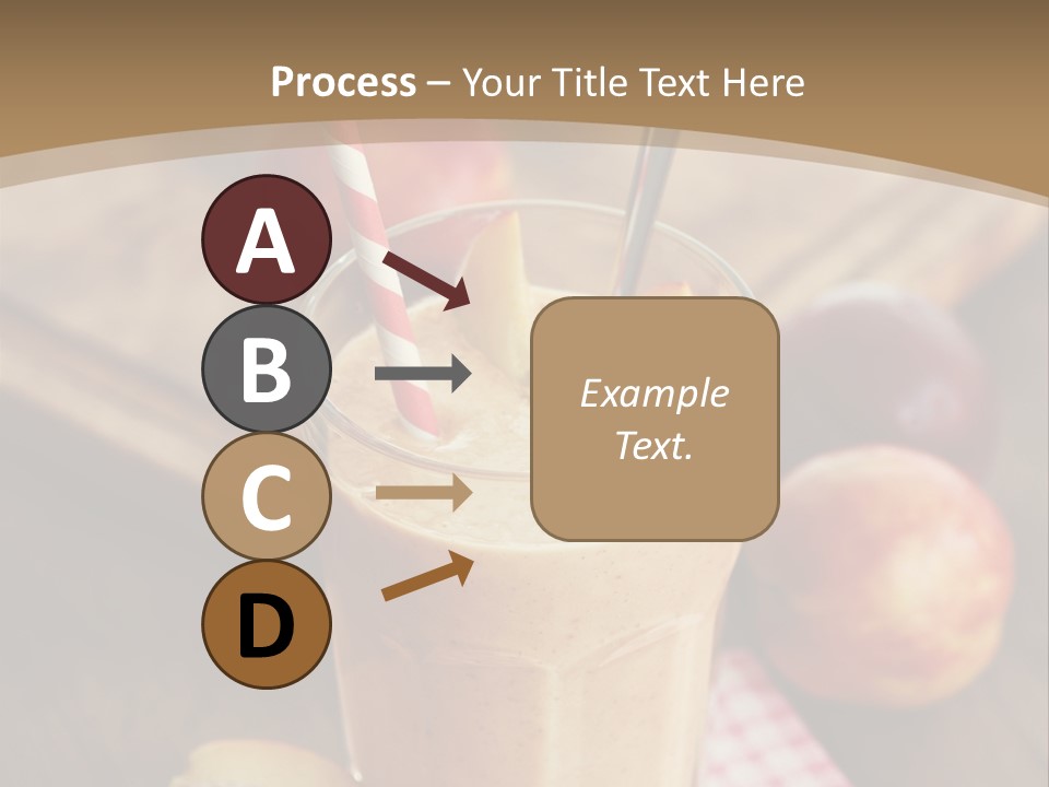 A Smoothie With Apples And A Straw In It PowerPoint Template