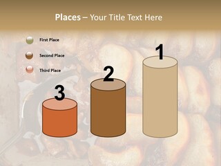 A Close Up Of Food On A Plate With A Spoon PowerPoint Template