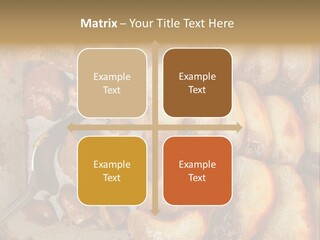 A Close Up Of Food On A Plate With A Spoon PowerPoint Template