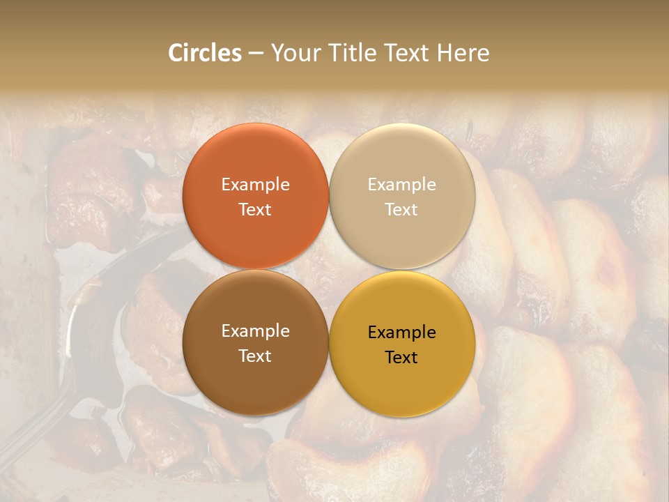 A Close Up Of Food On A Plate With A Spoon PowerPoint Template