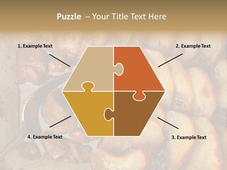 A Close Up Of Food On A Plate With A Spoon PowerPoint Template