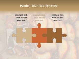 A Close Up Of Food On A Plate With A Spoon PowerPoint Template