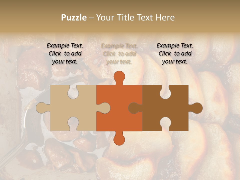 A Close Up Of Food On A Plate With A Spoon PowerPoint Template