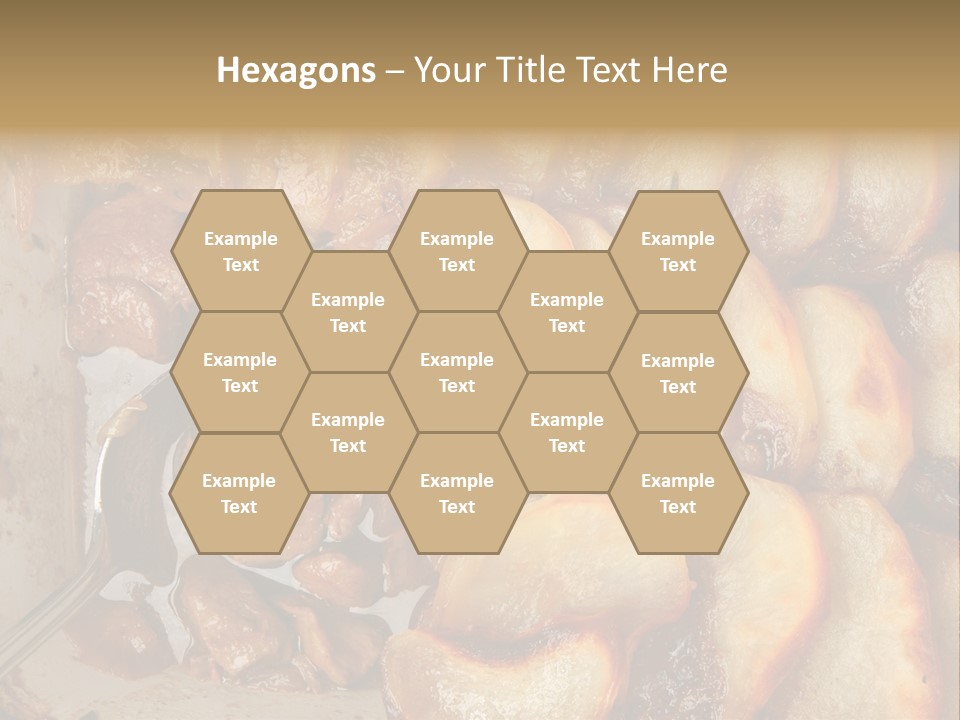 A Close Up Of Food On A Plate With A Spoon PowerPoint Template