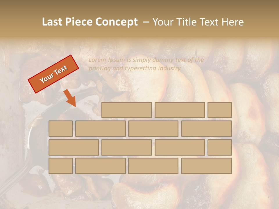 A Close Up Of Food On A Plate With A Spoon PowerPoint Template