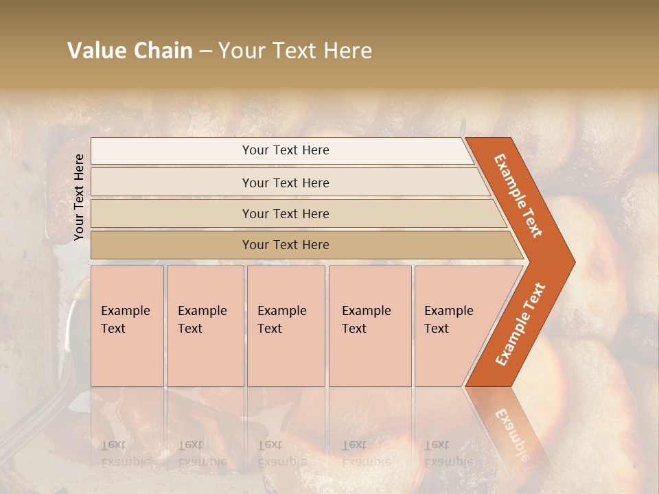 A Close Up Of Food On A Plate With A Spoon PowerPoint Template
