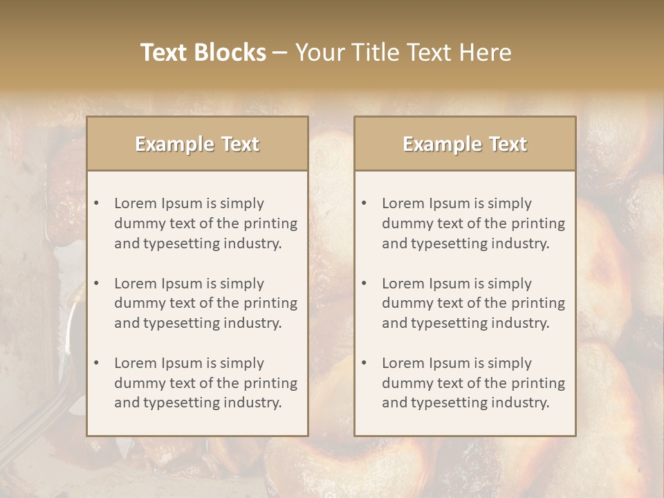 A Close Up Of Food On A Plate With A Spoon PowerPoint Template