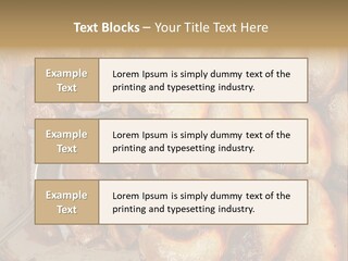A Close Up Of Food On A Plate With A Spoon PowerPoint Template