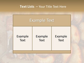 A Close Up Of Food On A Plate With A Spoon PowerPoint Template