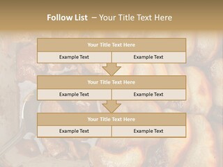 A Close Up Of Food On A Plate With A Spoon PowerPoint Template