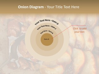 A Close Up Of Food On A Plate With A Spoon PowerPoint Template