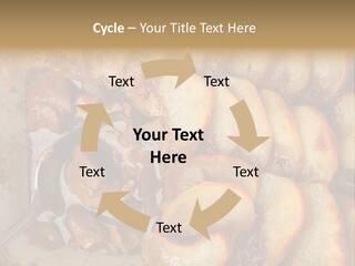 A Close Up Of Food On A Plate With A Spoon PowerPoint Template