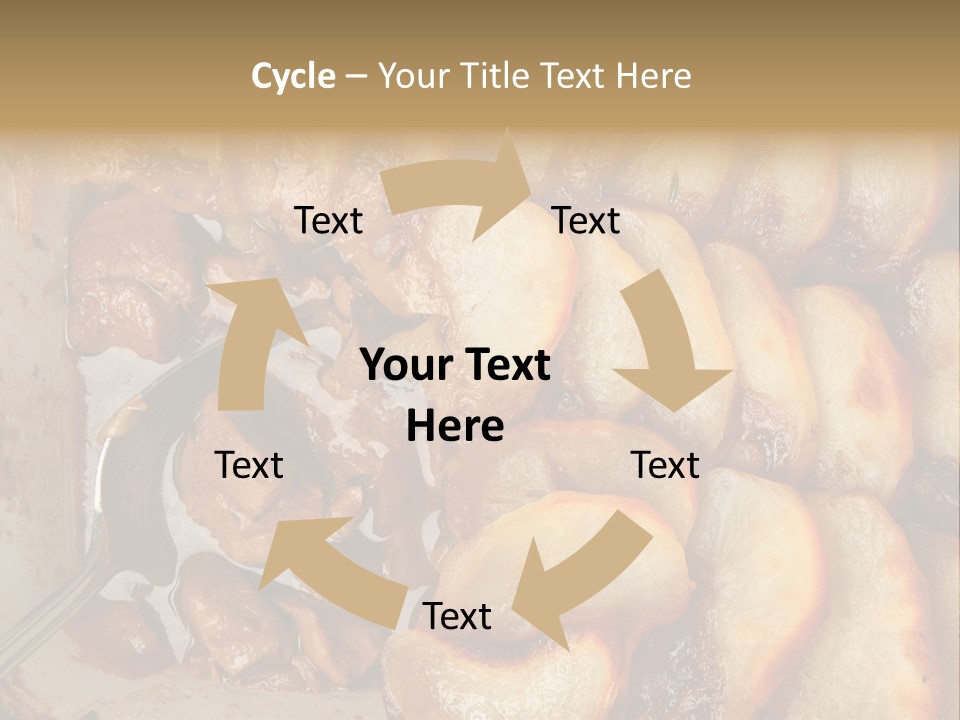 A Close Up Of Food On A Plate With A Spoon PowerPoint Template