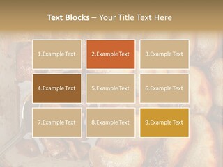 A Close Up Of Food On A Plate With A Spoon PowerPoint Template