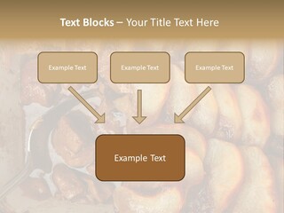 A Close Up Of Food On A Plate With A Spoon PowerPoint Template