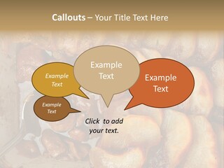 A Close Up Of Food On A Plate With A Spoon PowerPoint Template