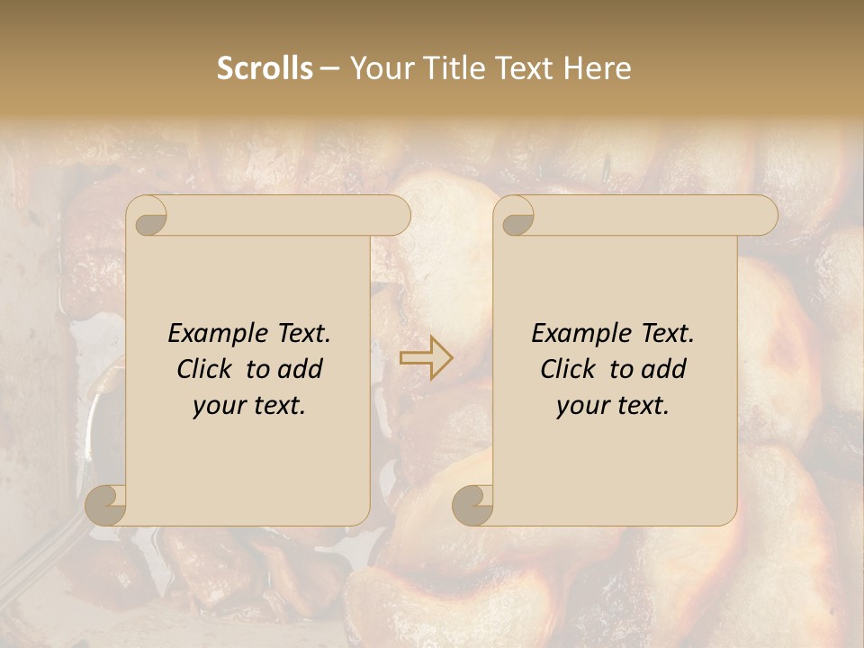 A Close Up Of Food On A Plate With A Spoon PowerPoint Template