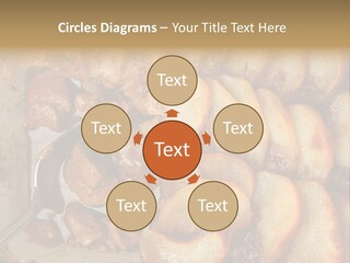 A Close Up Of Food On A Plate With A Spoon PowerPoint Template