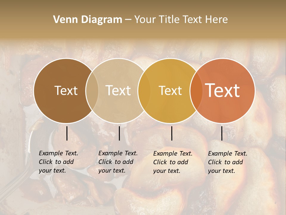 A Close Up Of Food On A Plate With A Spoon PowerPoint Template