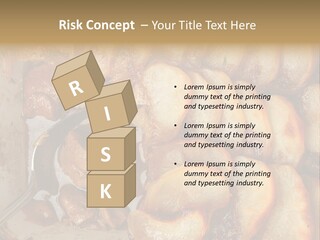 A Close Up Of Food On A Plate With A Spoon PowerPoint Template