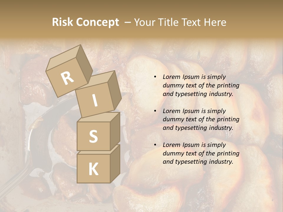 A Close Up Of Food On A Plate With A Spoon PowerPoint Template