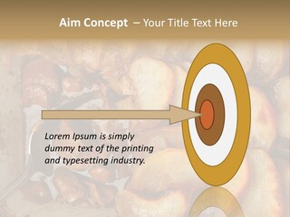 A Close Up Of Food On A Plate With A Spoon PowerPoint Template